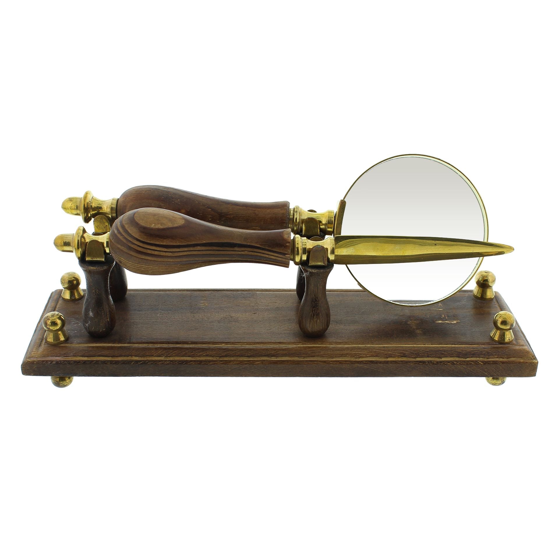 Brass Magnifying Glass & Paperknife - Olleke Wizarding Shop Amsterdam