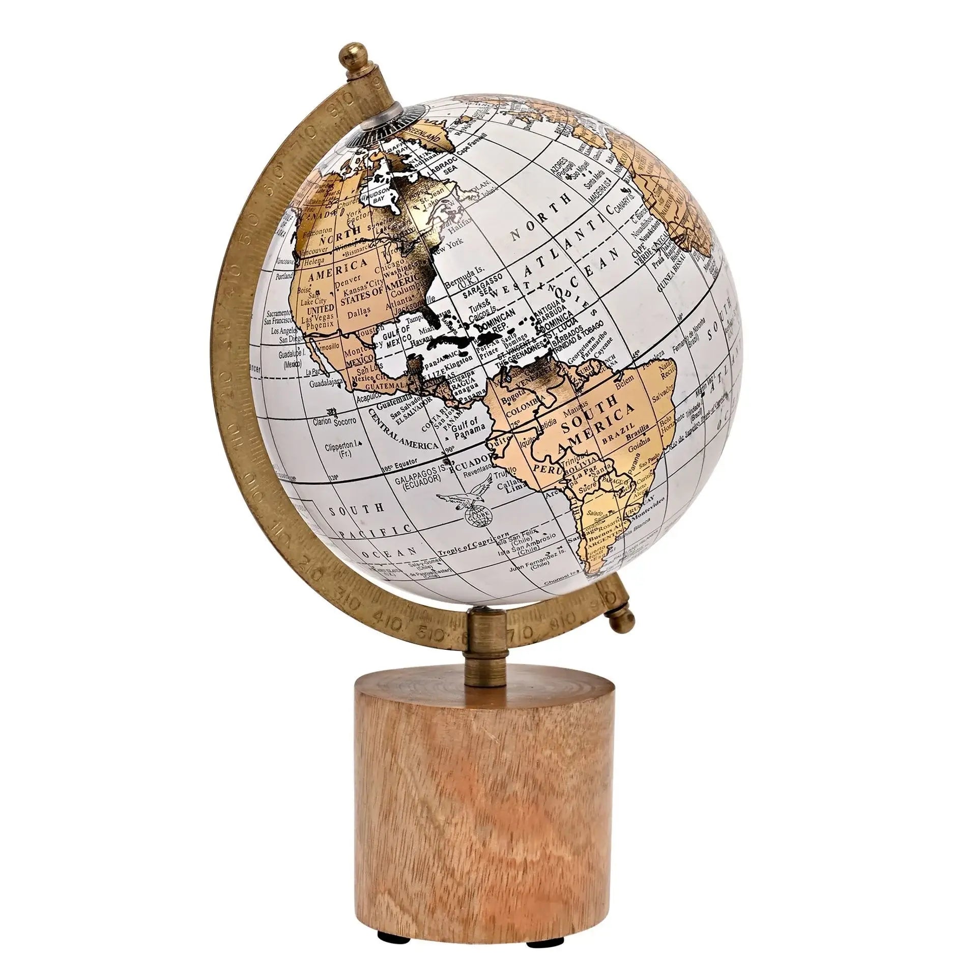 White Gold Globe - Olleke Wizarding Shop Amsterdam