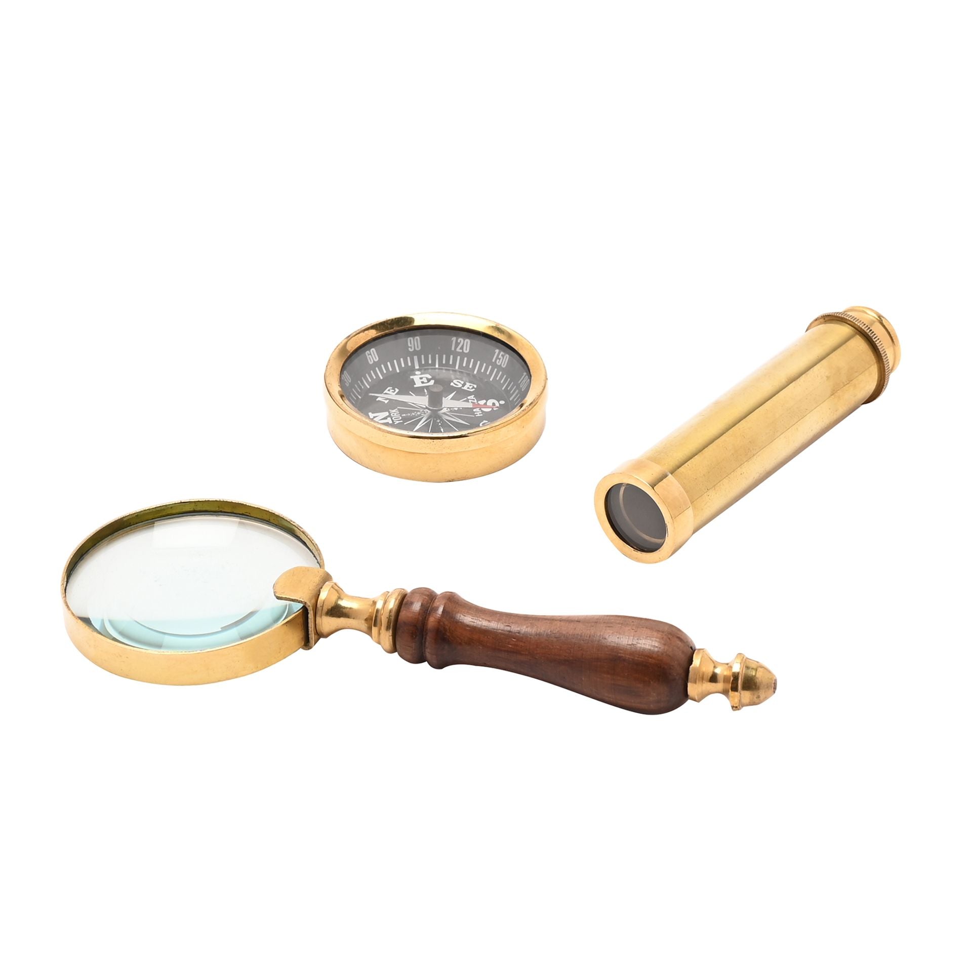 Telescope, Compass & Magnifying Glass Set - Olleke Wizarding Shop Amsterdam
