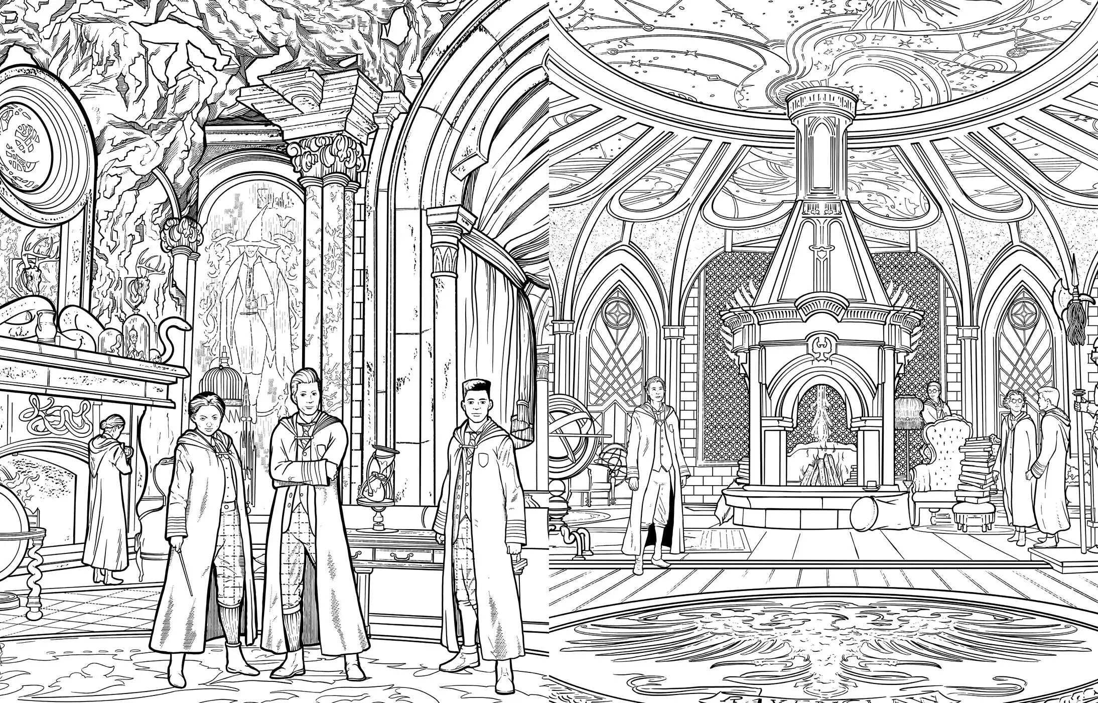 Hogwarts Legacy: The Official Coloring Book - Olleke Wizarding Shop Amsterdam