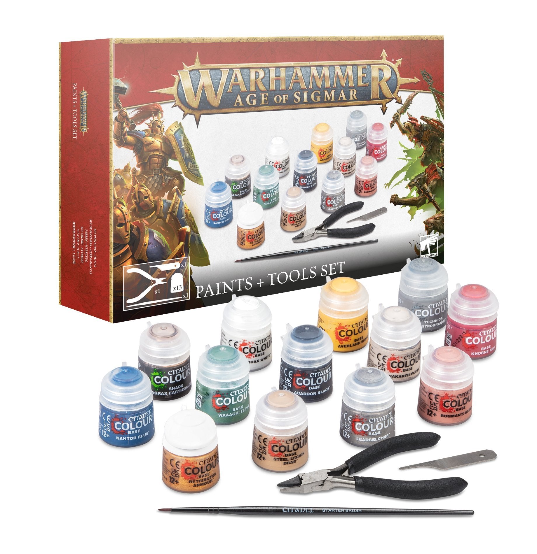 Age Of Sigmar Paint And Tools Set - Olleke Wizarding Shop Amsterdam