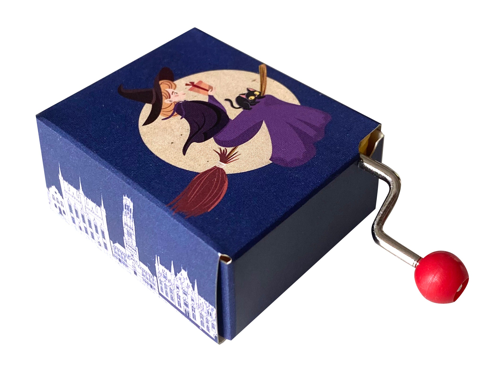 The Witch of Bruges hand crank music box - Olleke Wizarding Shop Amsterdam
