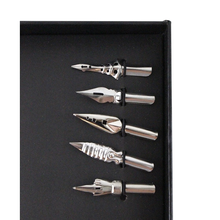 Calligraphy set white feather pen - Olleke Wizarding Shop Amsterdam