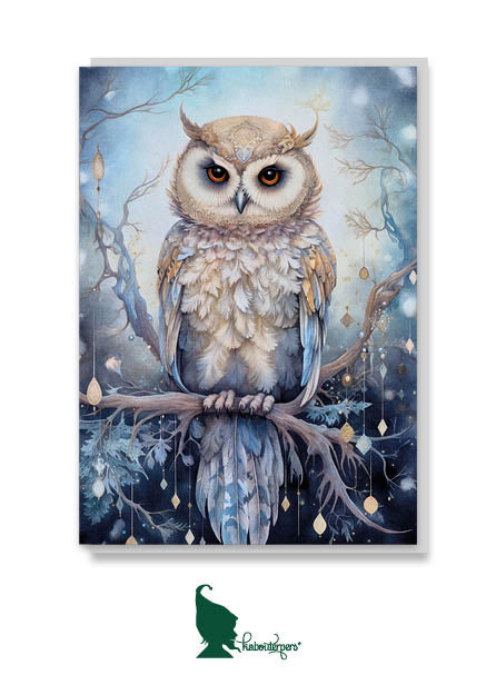 Owl blank greeting card - Olleke Wizarding Shop Amsterdam