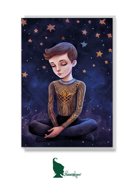 Ballet blank greeting card, Olleke Wizarding Shop Amsterdam Brugge London