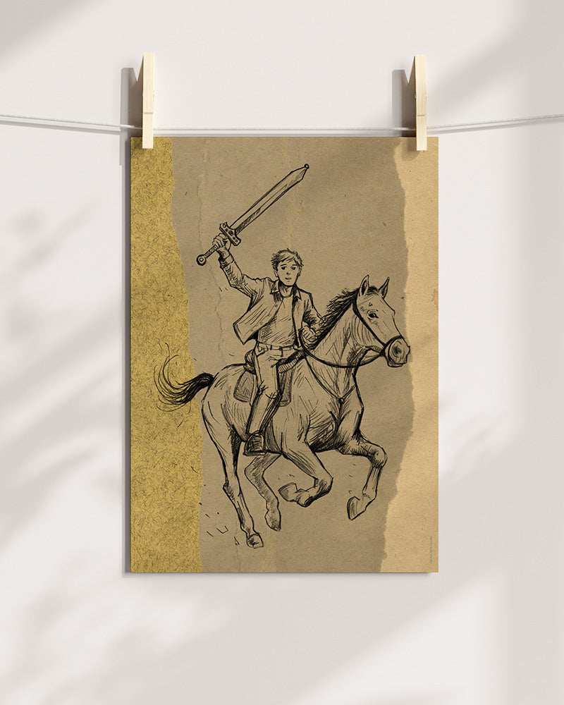 De Koning van Niemandsland Art Print