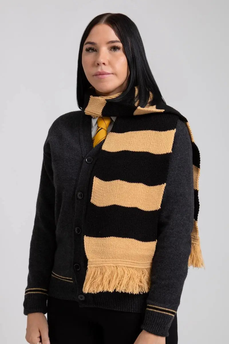 Hufflepuff Striped Scarf - Olleke Wizarding Shop Amsterdam