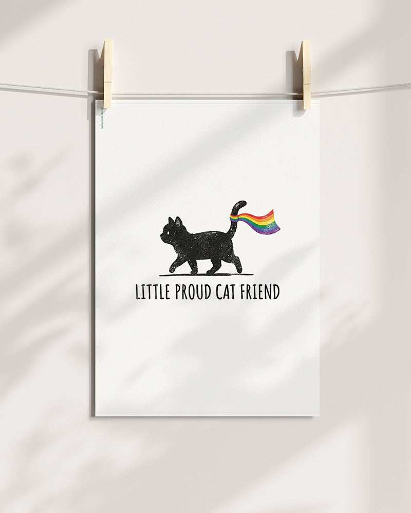 Worldpride Little Proud Cat Art Print