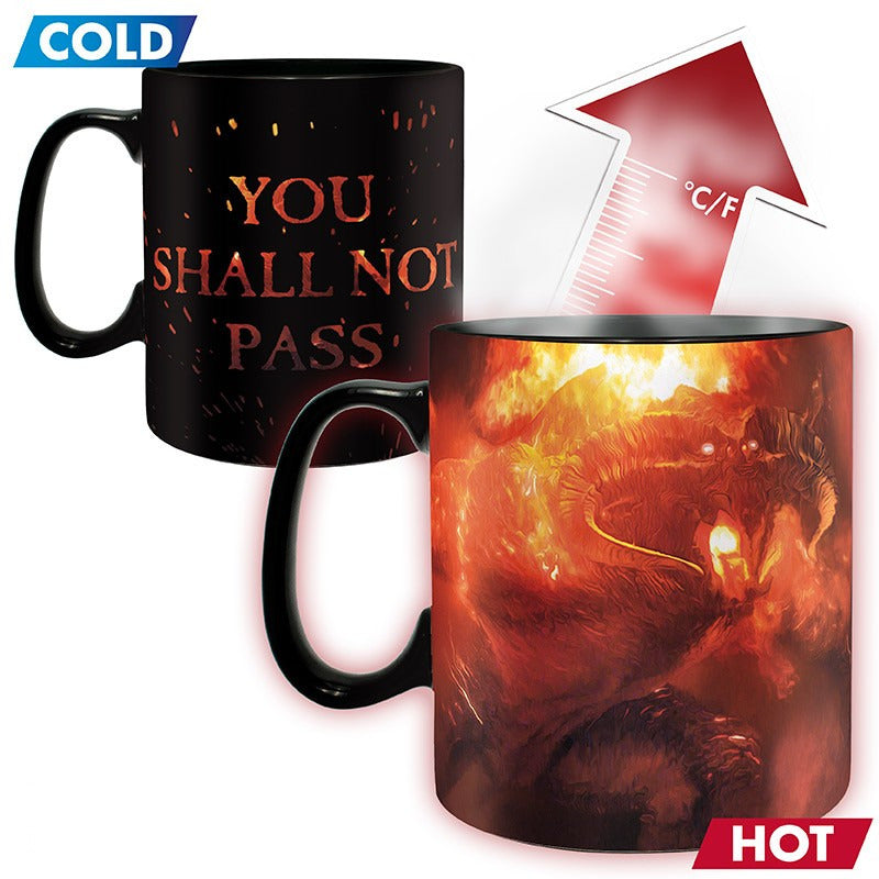 Lord of the Rings Heat Changing Mug You shall not pass - Olleke Wizarding Shop Amsterdam