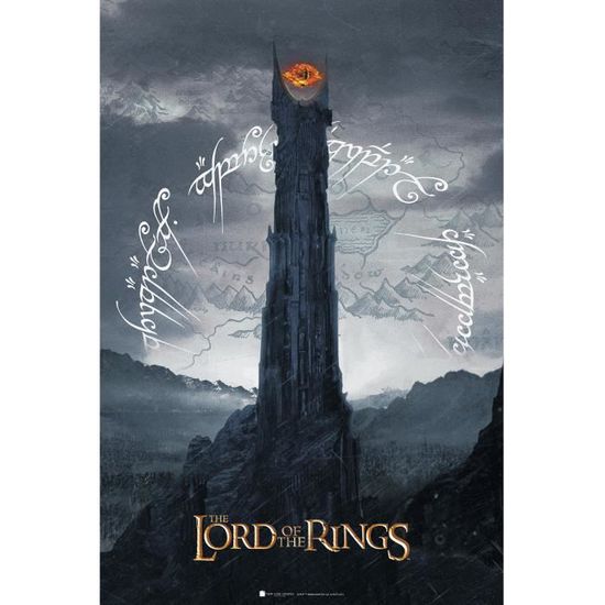 Lord of the Rings Sauron tower Poster