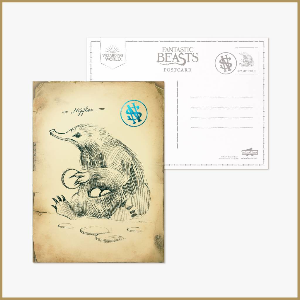 Newt Scamander's Field Journal Mystery Postcard Serie 1 - Olleke Wizarding Shop Amsterdam
