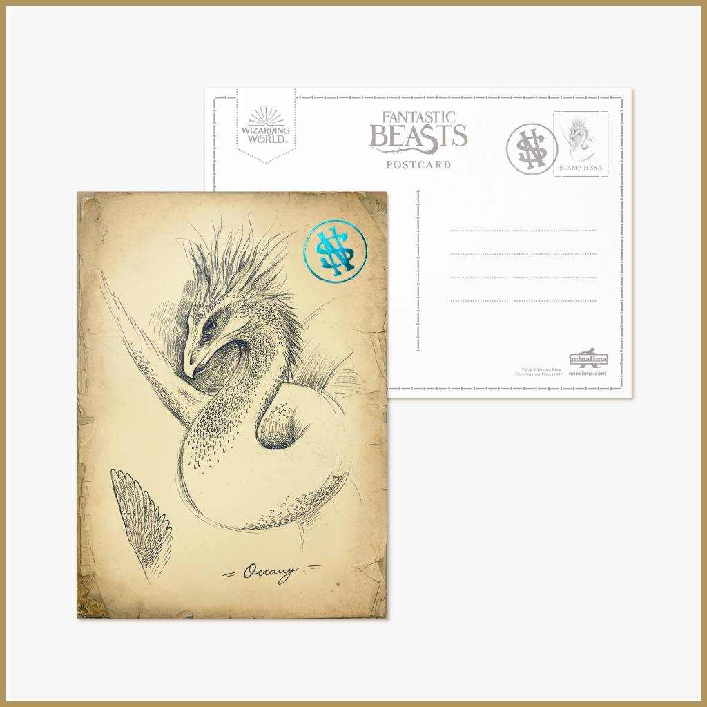 Newt Scamander's Field Journal Mystery Postcard Serie 1 - Olleke Wizarding Shop Amsterdam