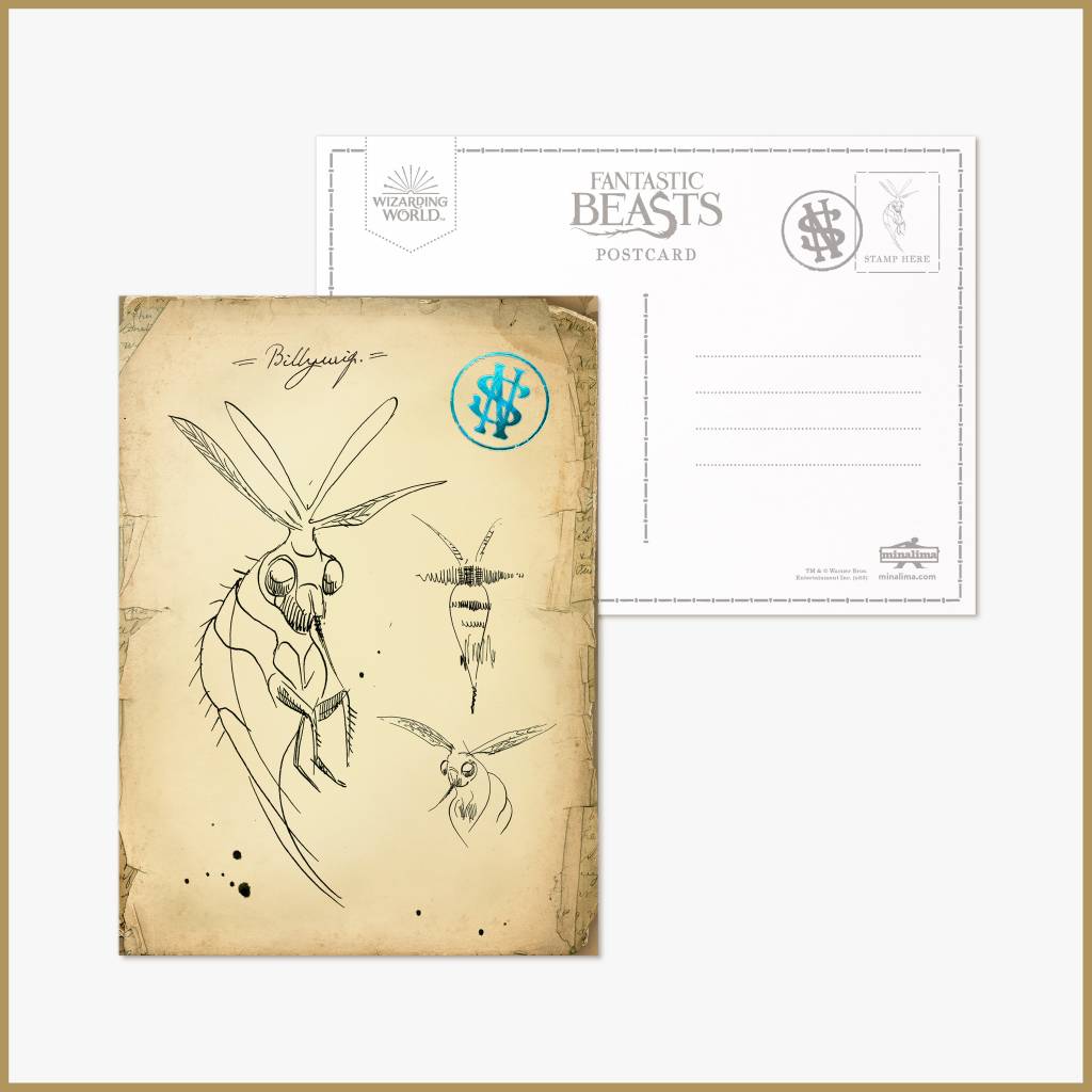 Newt Scamander's Field Journal Mystery Postcard Serie 1 - Olleke Wizarding Shop Amsterdam