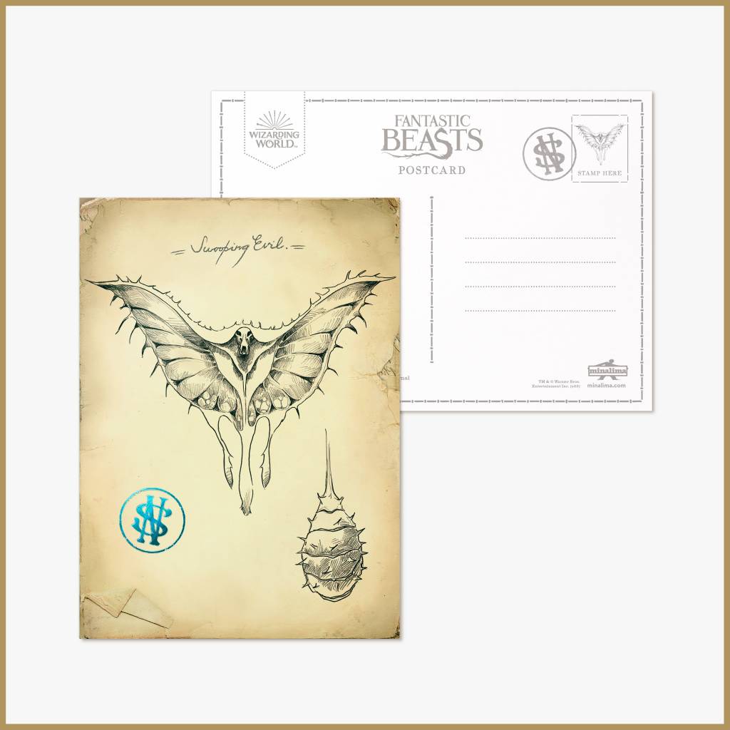 Newt Scamander's Field Journal Mystery Postcard Serie 1 - Olleke Wizarding Shop Amsterdam