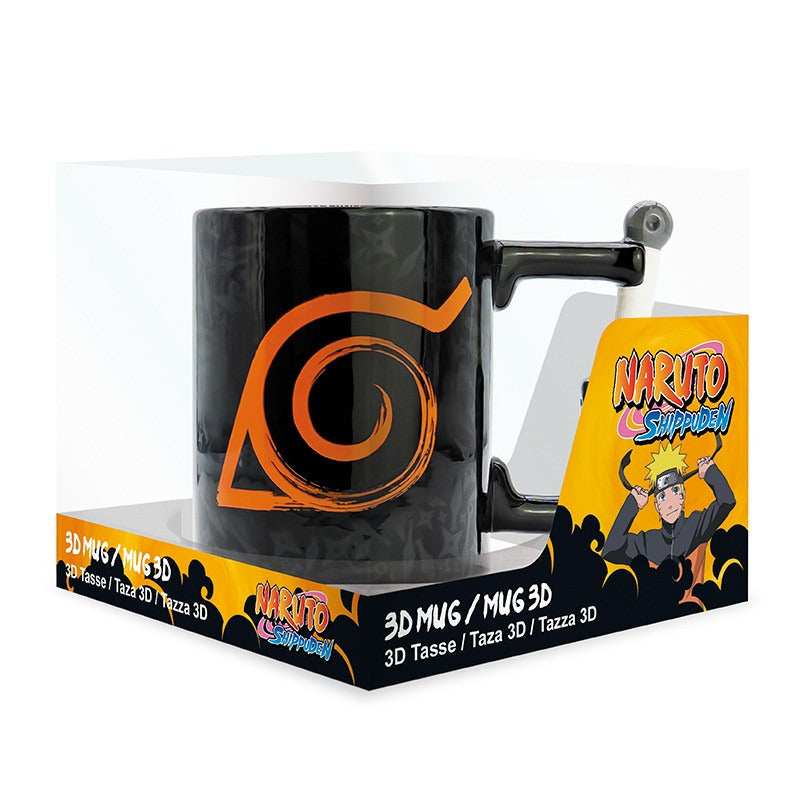 Naruto Shippuden Mug 3D handle Kunai Konoha