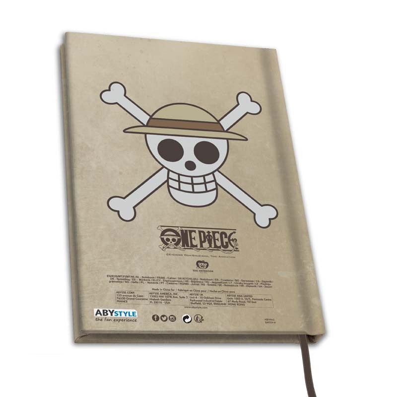 One Piece Wanted Luffy Notebook