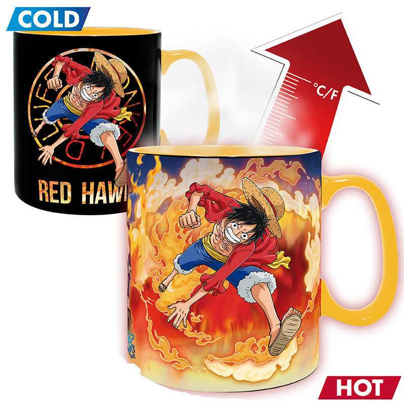 One Piece Mug Heat Changing Luffy & Sabo