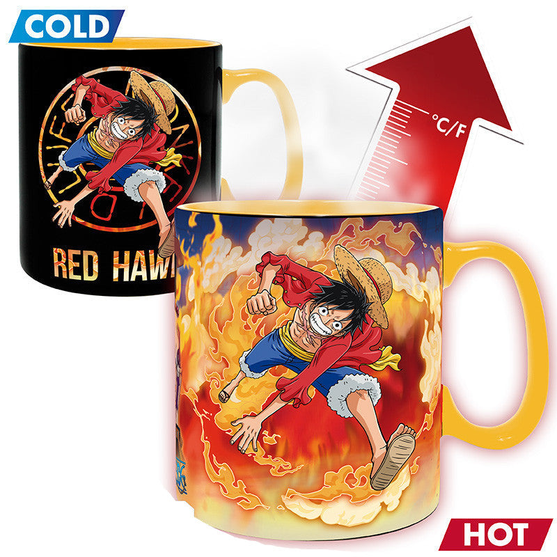 One Piece Mug Heat Changing Luffy & Sabo