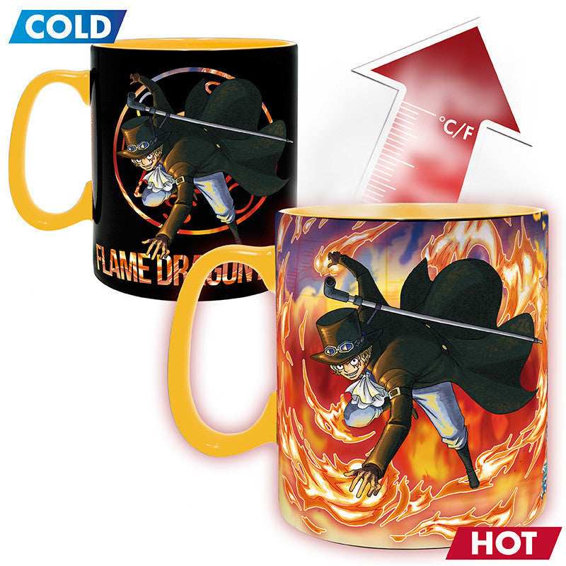 One Piece Mug Heat Changing Luffy & Sabo