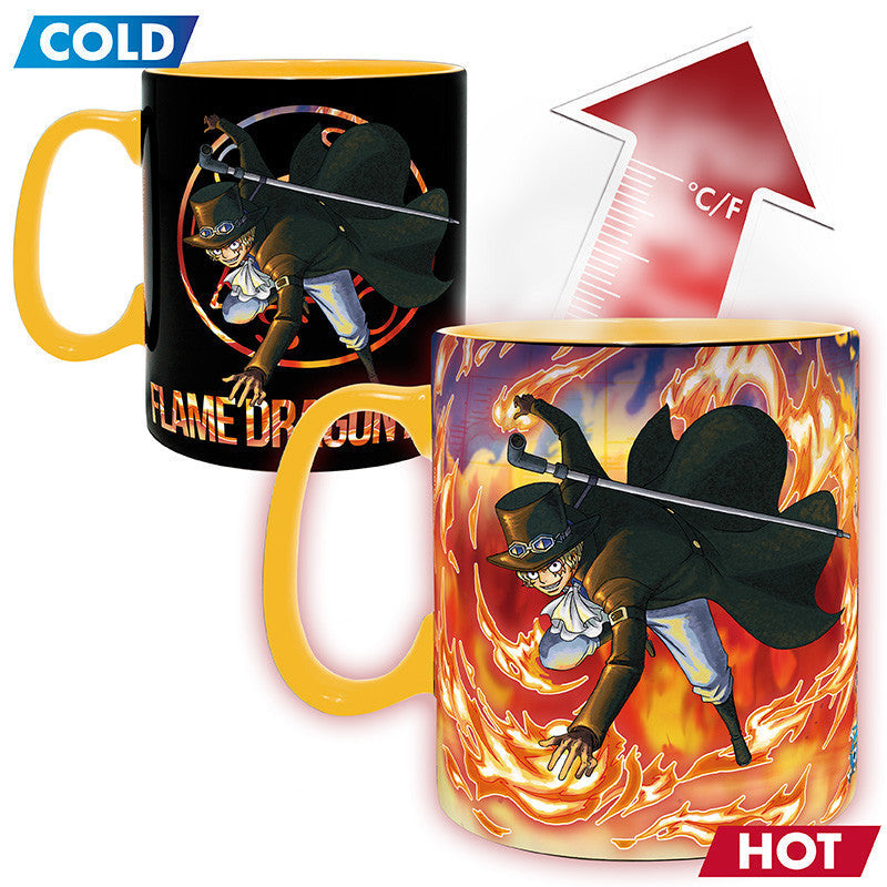 One Piece Mug Heat Changing Luffy & Sabo