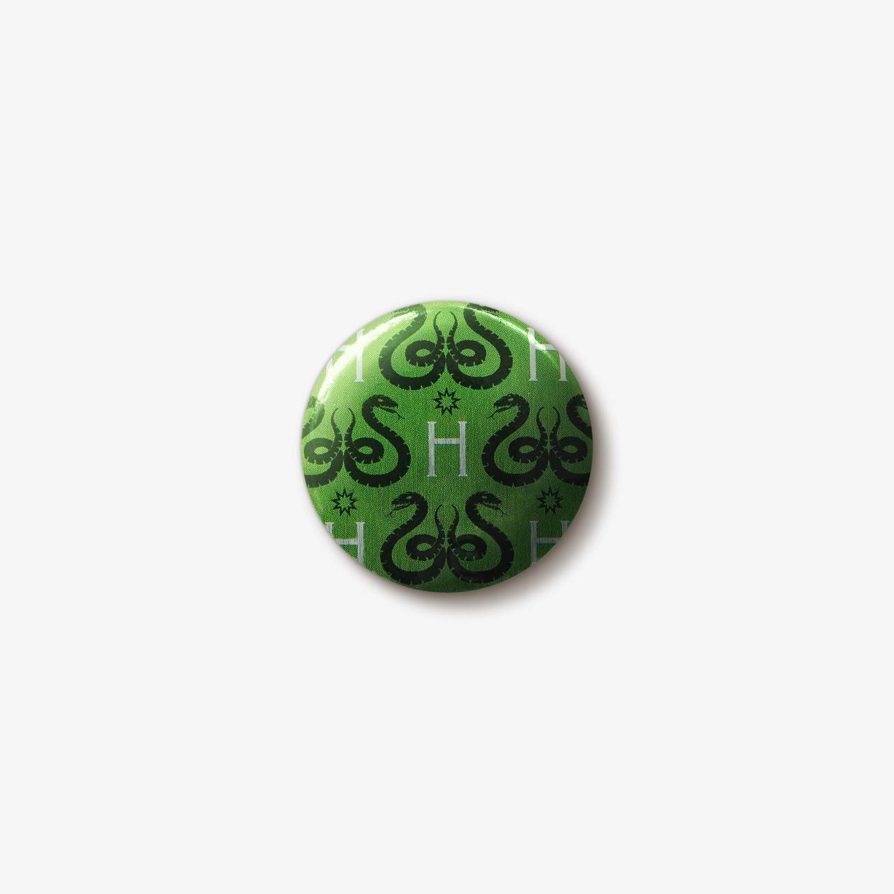 Slytherin House Pattern Button Badge - Olleke Wizarding Shop Amsterdam