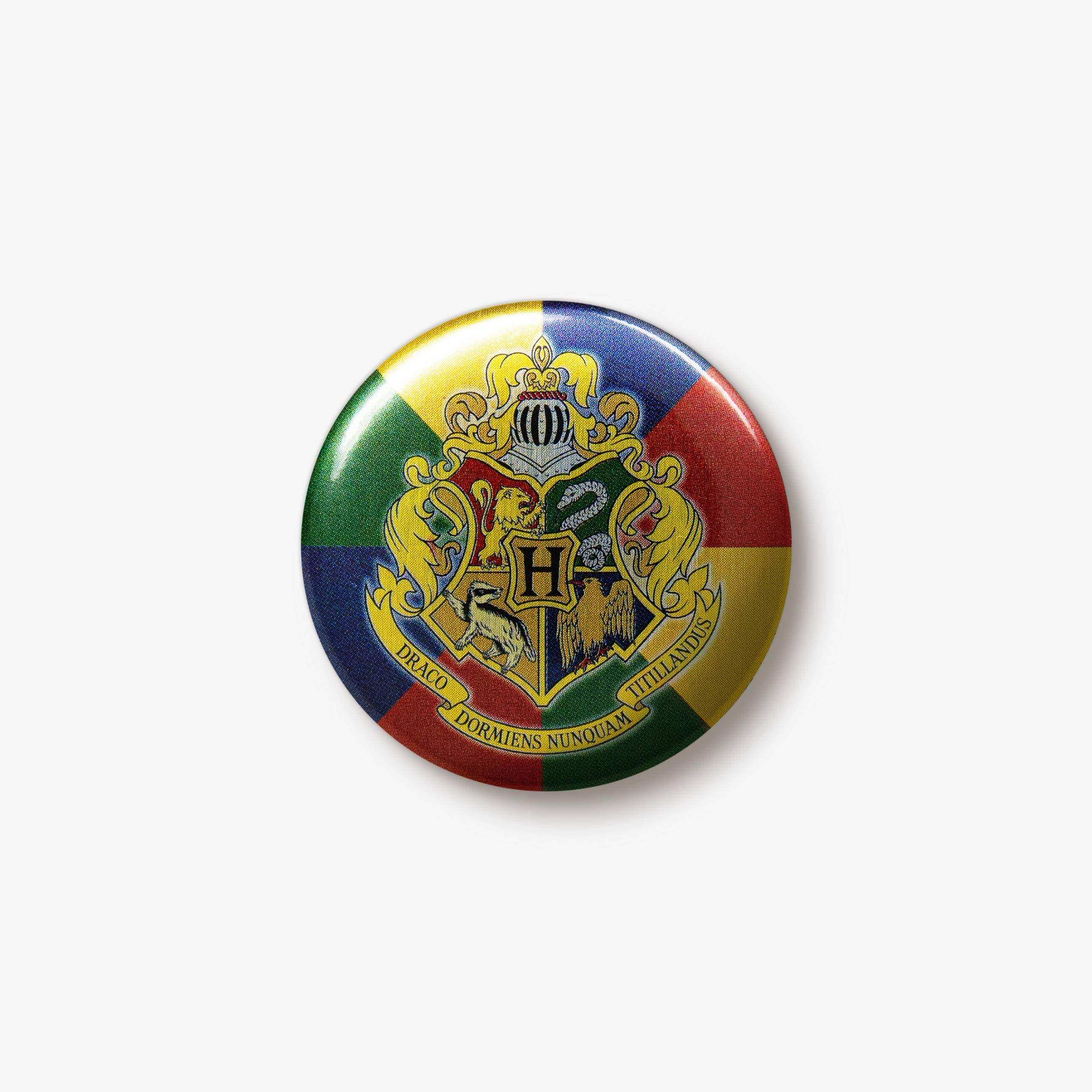 Hogwarts School Crest Button Badge - Olleke Wizarding Shop Amsterdam
