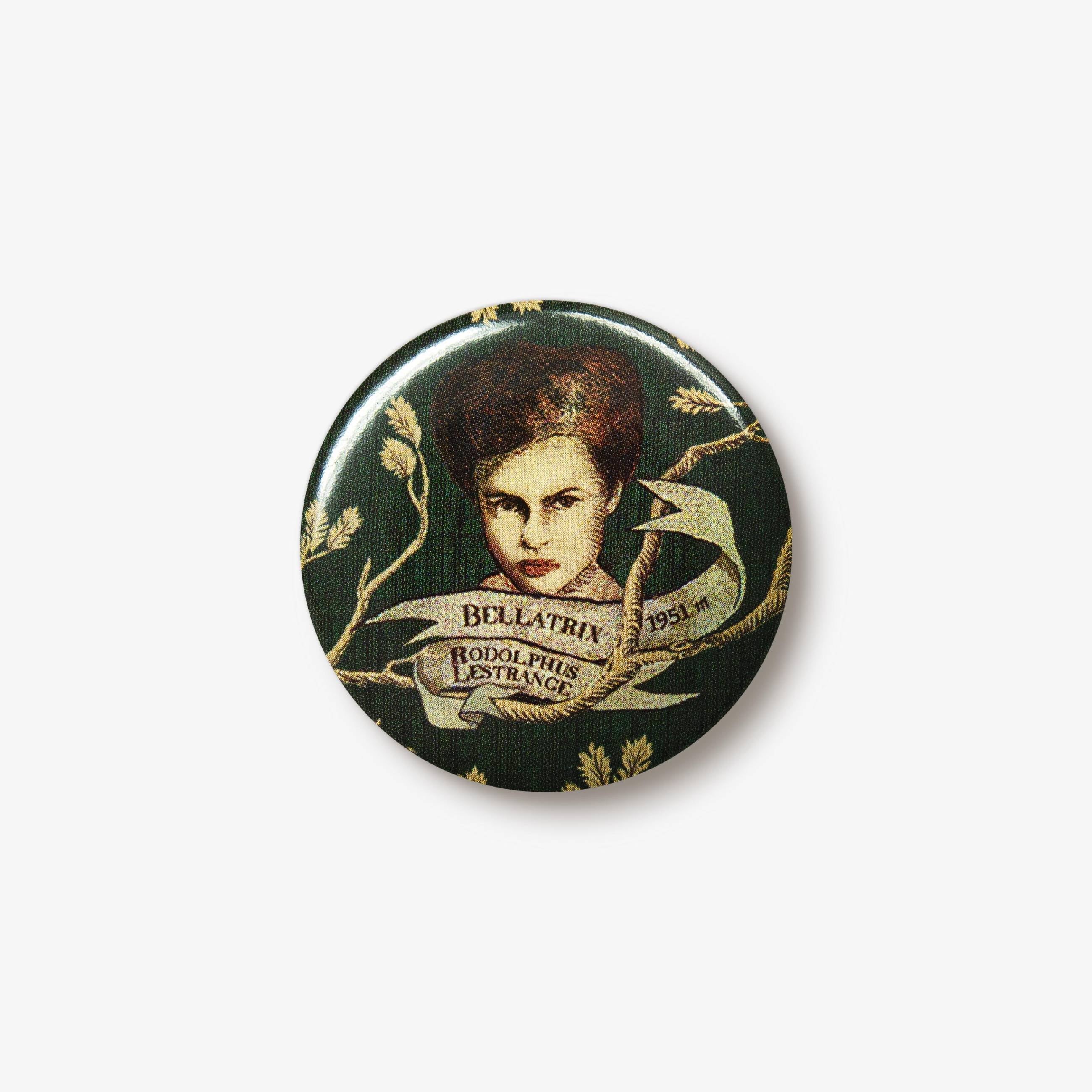 Black Family Tapestry Button Badge Bellatrix - Olleke Wizarding Shop Amsterdam