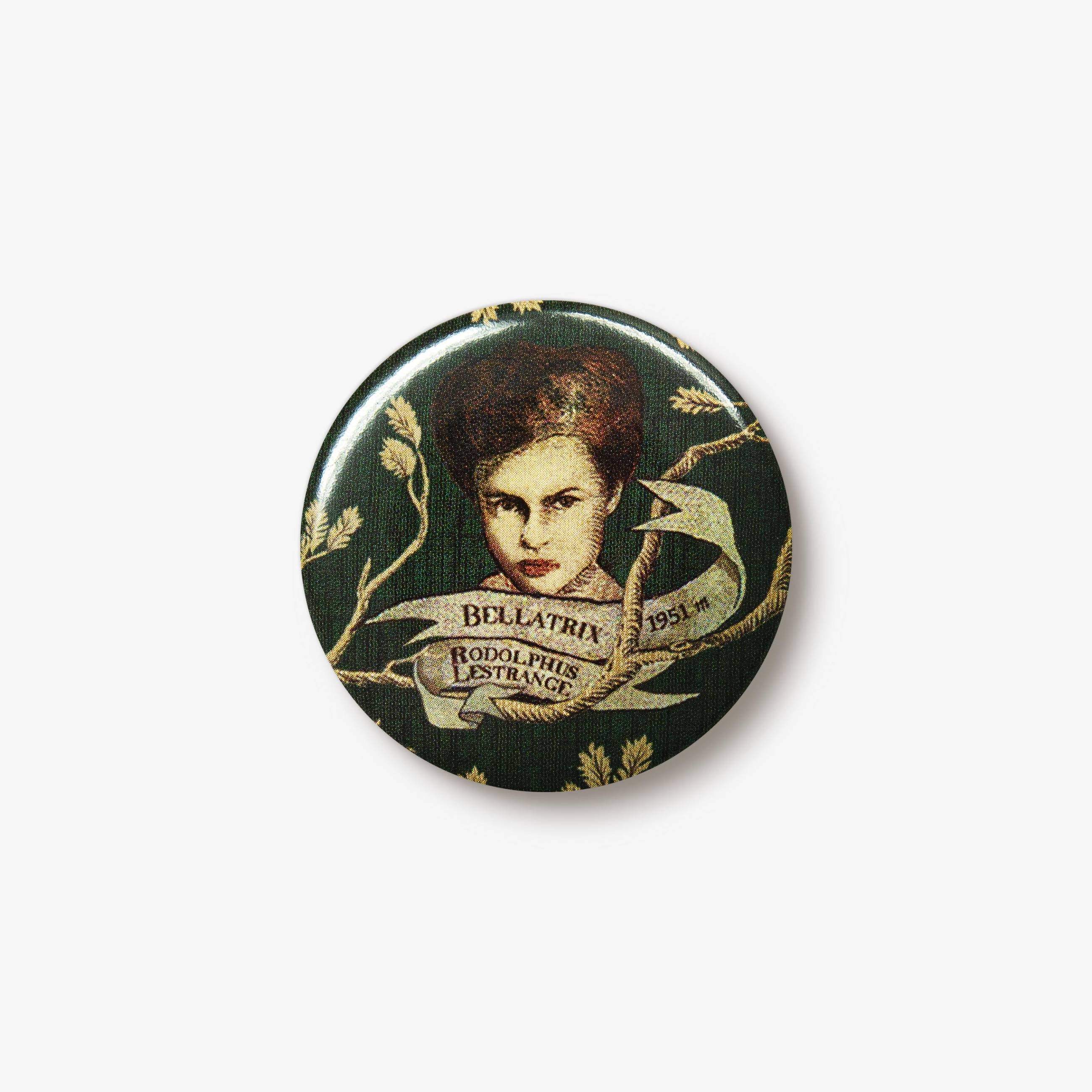 Black Family Tapestry Button Badge Bellatrix - Olleke Wizarding Shop Amsterdam