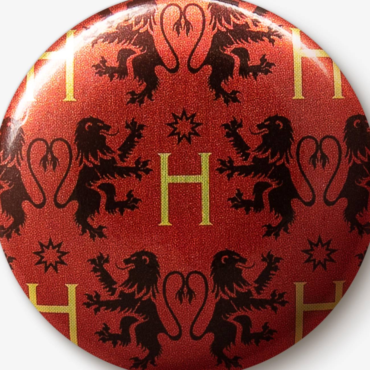 Gryffindor House Pattern Button Badge - Olleke Wizarding Shop Amsterdam