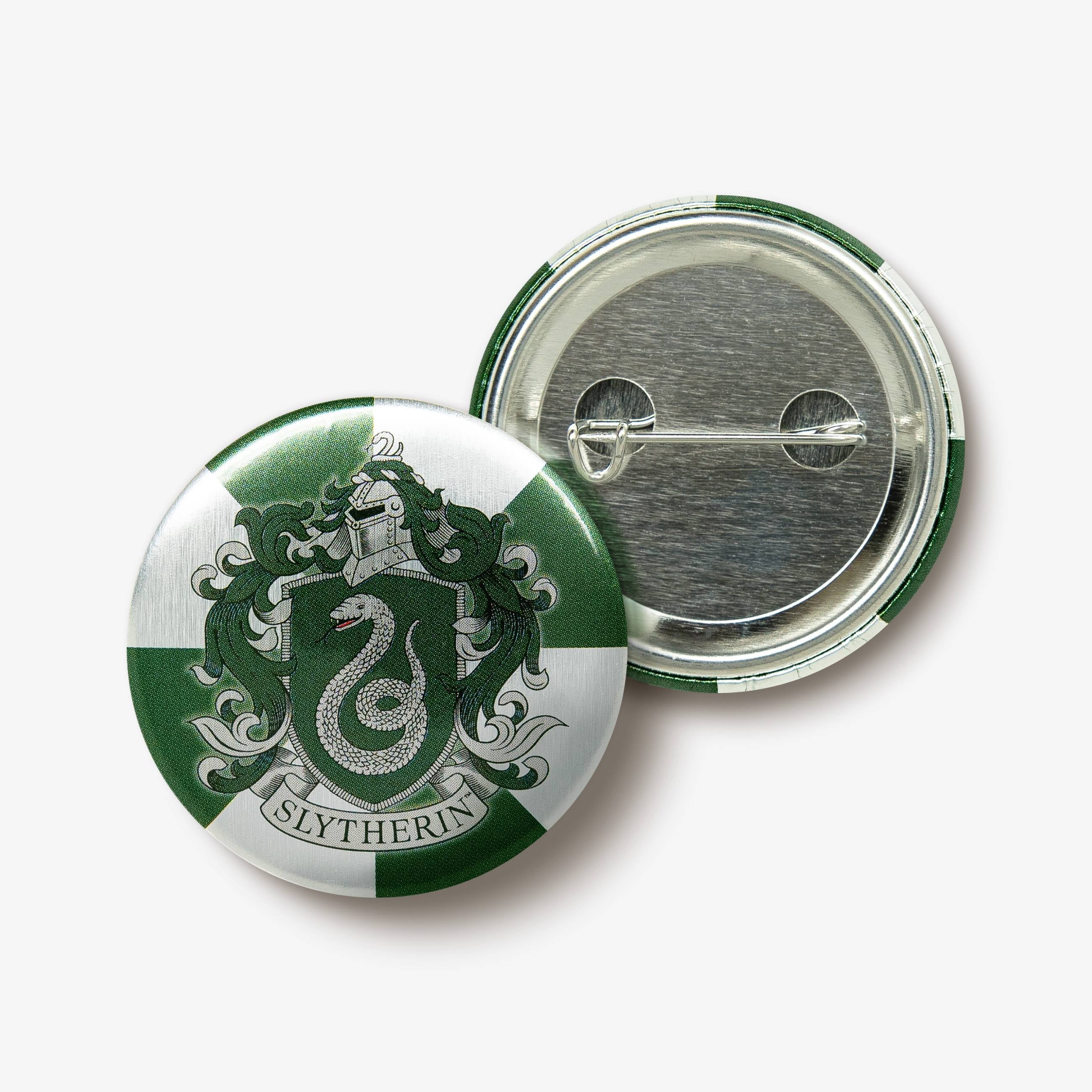 Slytherin House Crest Button Badge - Olleke Wizarding Shop Amsterdam