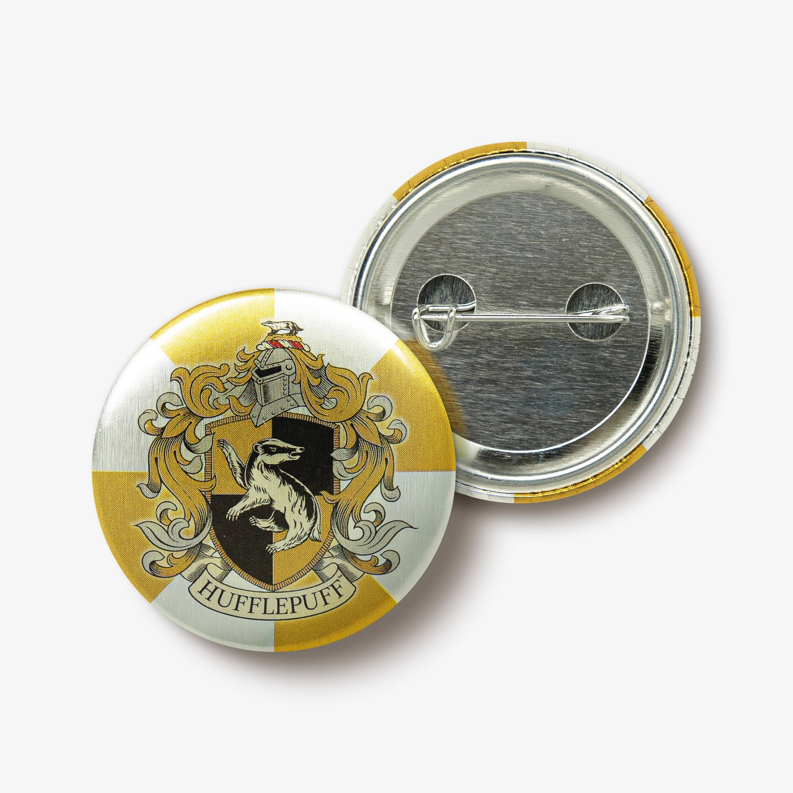 Hufflepuff House Crest Button Badge - Olleke Wizarding Shop Amsterdam
