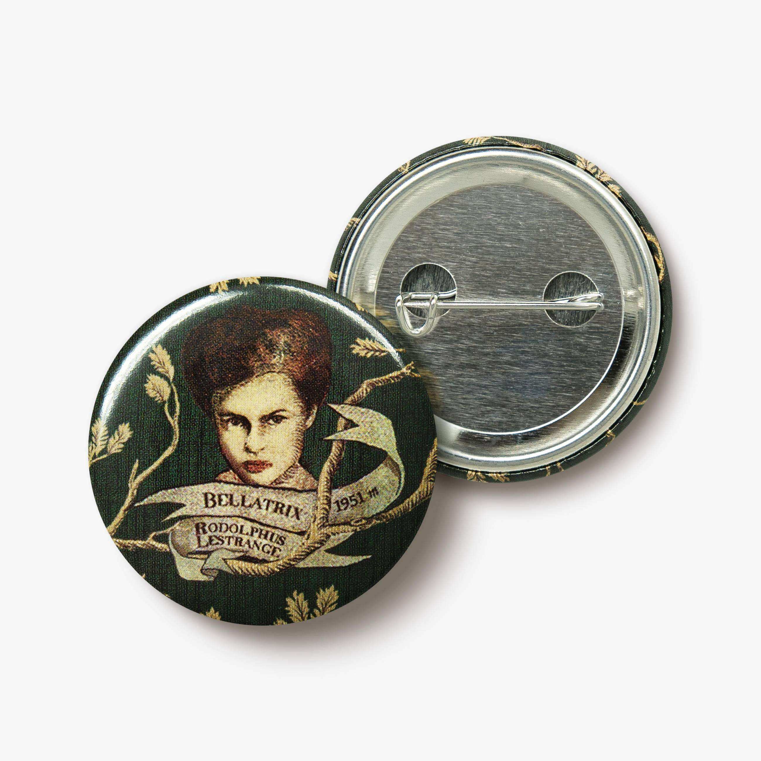 Black Family Tapestry Button Badge Bellatrix - Olleke Wizarding Shop Amsterdam