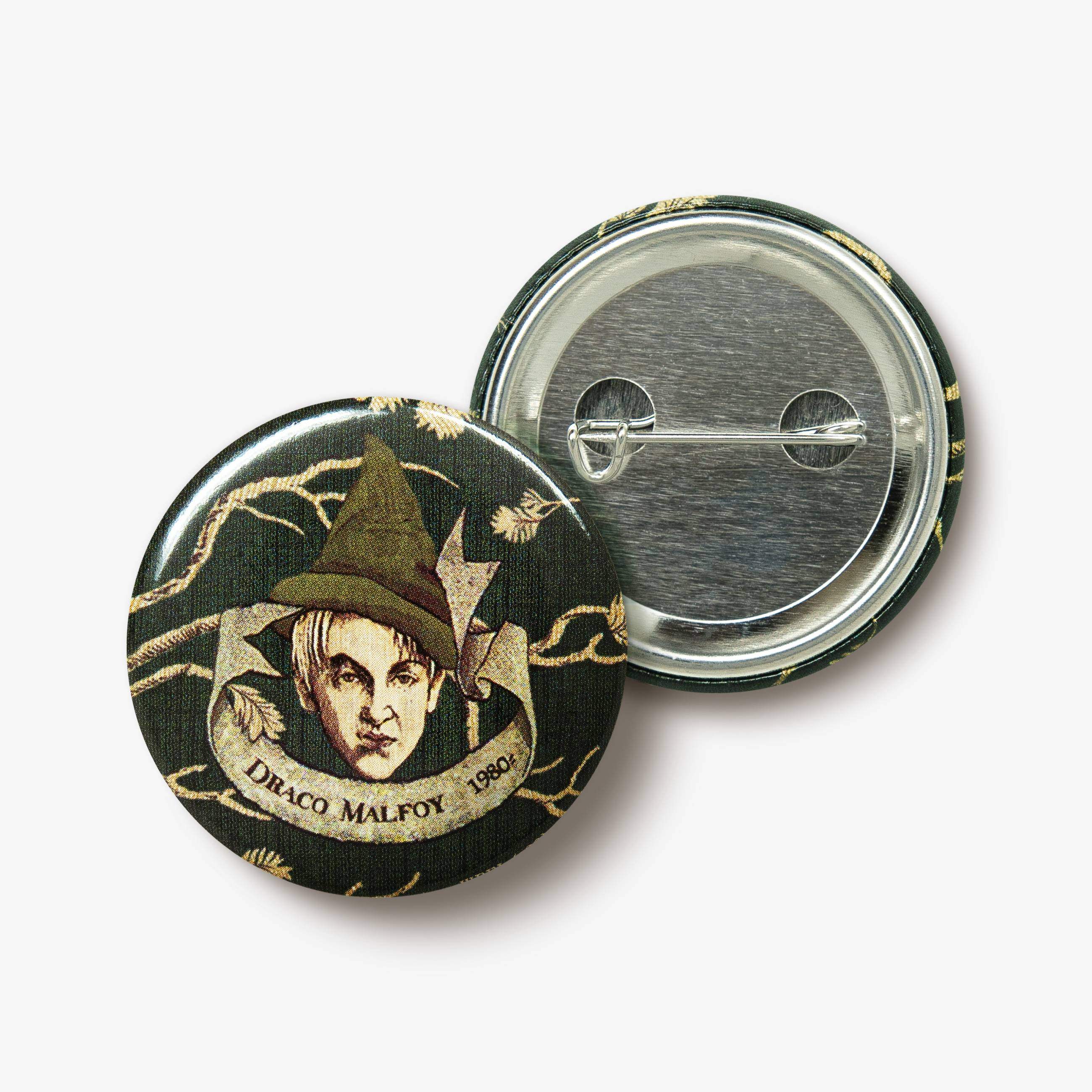 Black Family Tapestry Button Badge Draco - Olleke Wizarding Shop Amsterdam