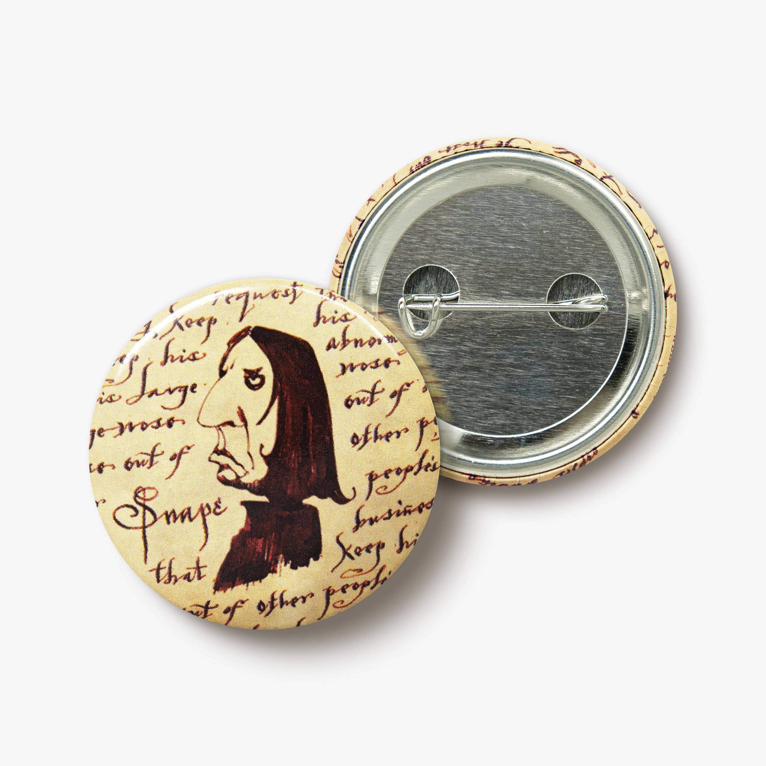 Professor Snape Button Badge - Olleke Wizarding Shop Amsterdam