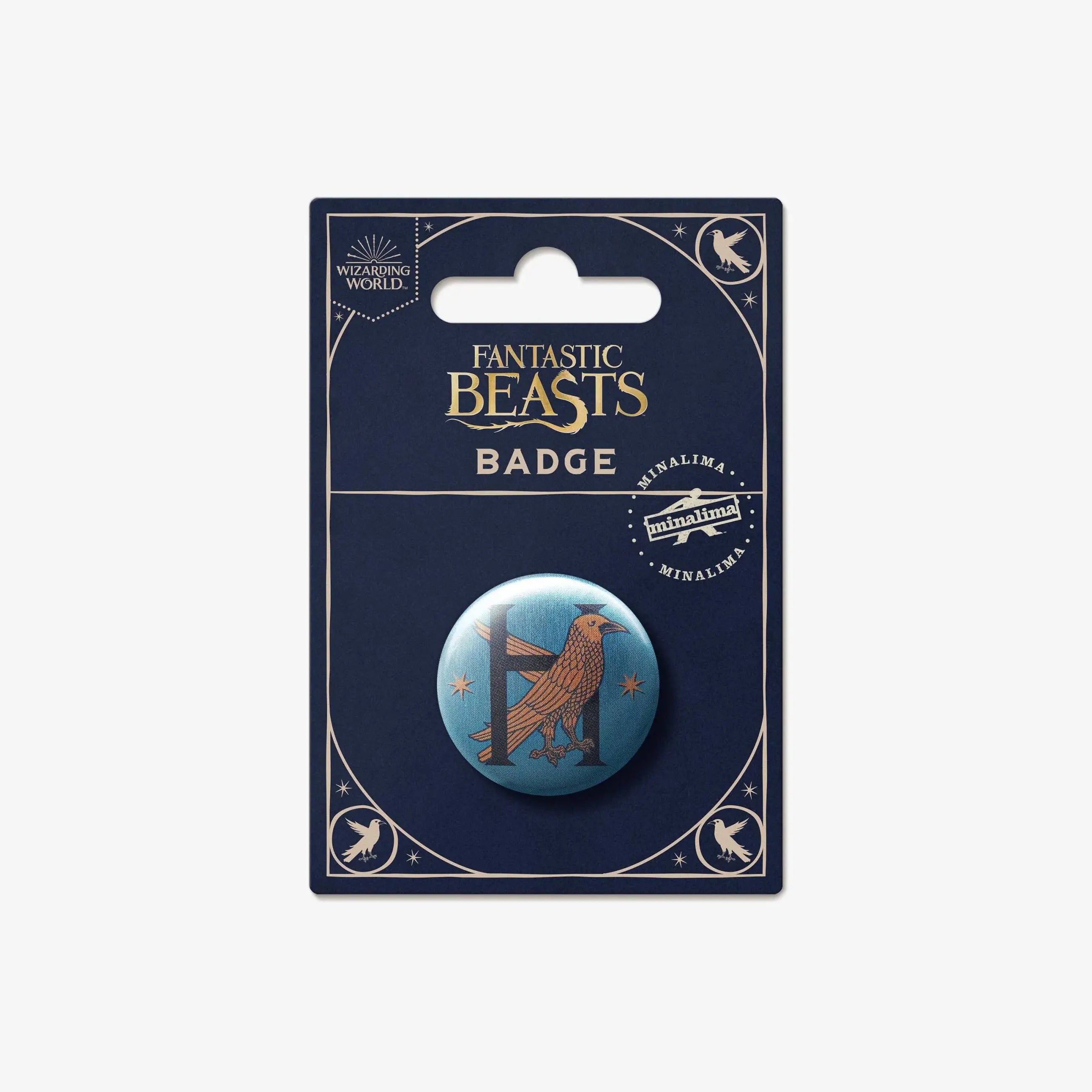 Ravenclaw House Raven Button Badge - Olleke Wizarding Shop Amsterdam