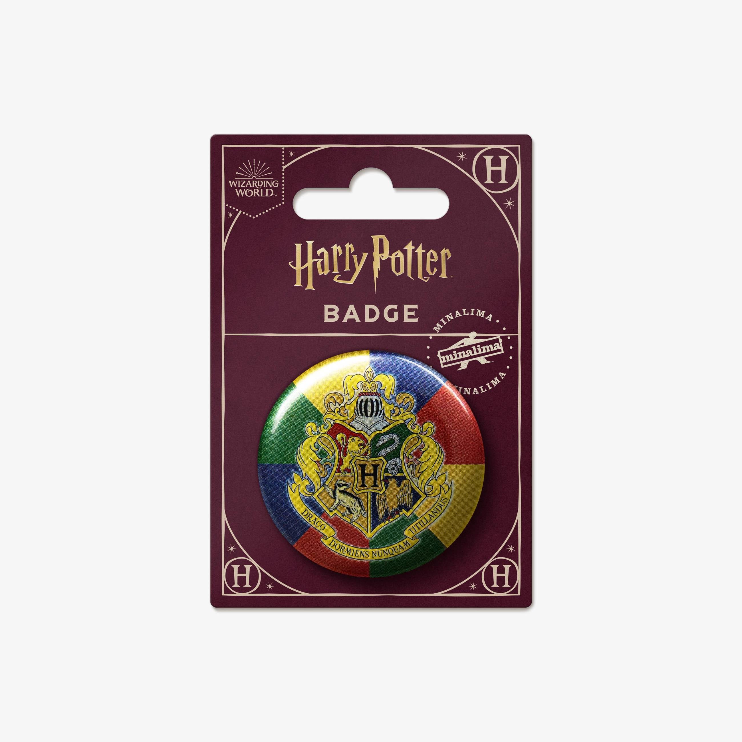 Hogwarts School Crest Button Badge - Olleke Wizarding Shop Amsterdam