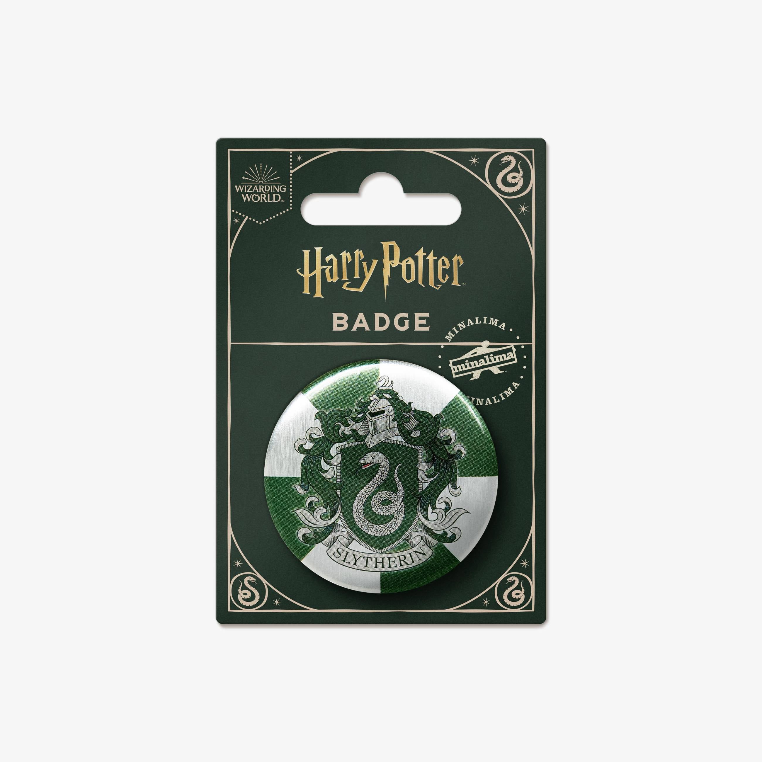 Slytherin House Crest Button Badge - Olleke Wizarding Shop Amsterdam