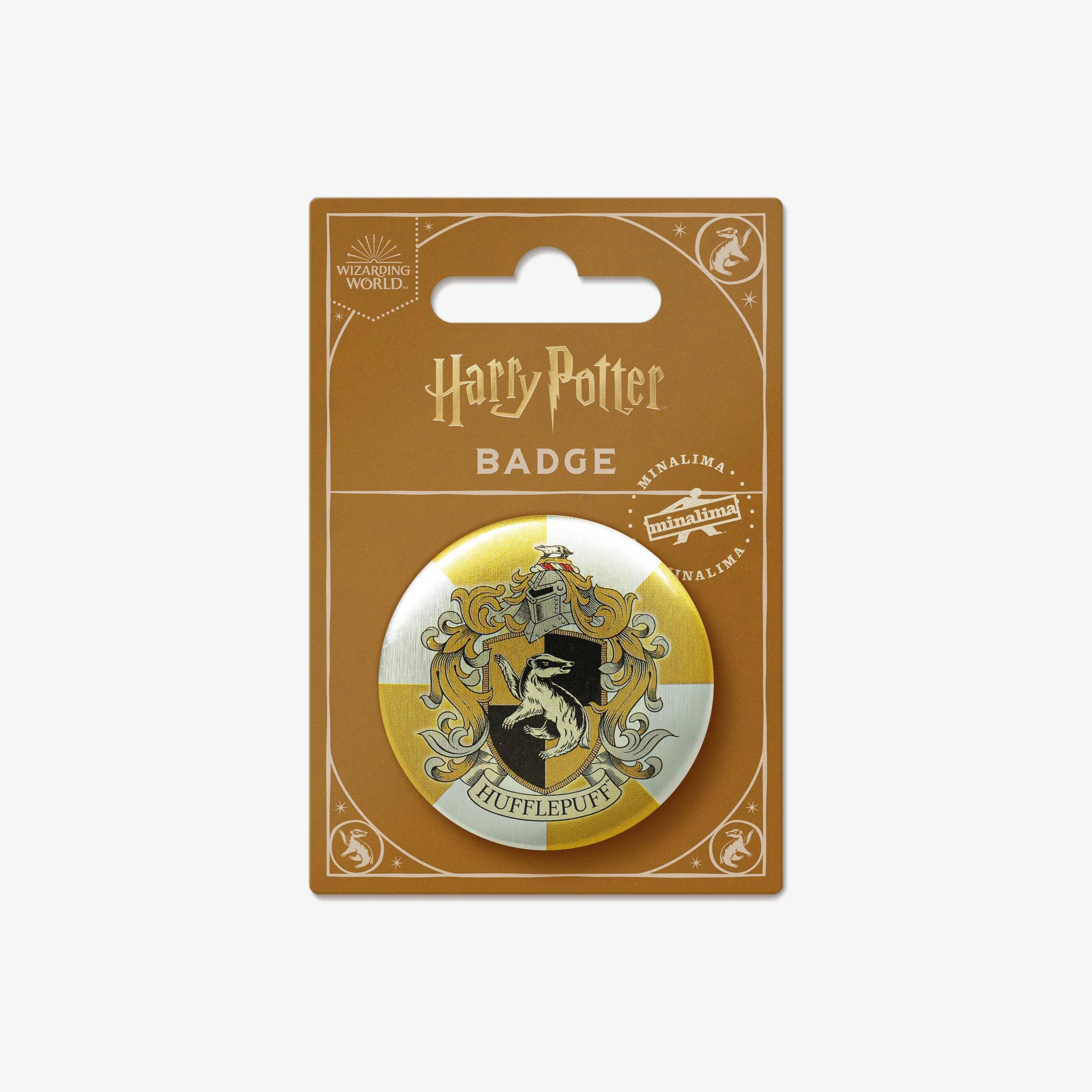 Hufflepuff House Crest Button Badge - Olleke Wizarding Shop Amsterdam