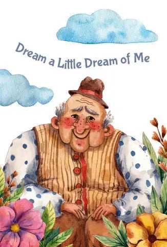 Dream a Little Dream of Me Greeting card - Olleke Wizarding Shop Amsterdam