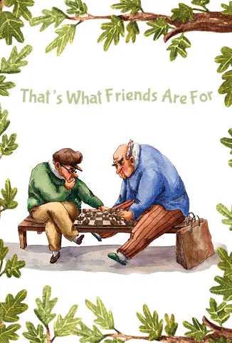 That’s What Friends Are For Greeting card - Olleke Wizarding Shop Amsterdam