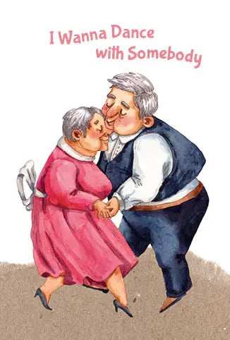 I Wanna Dance with Somebody Greeting card - Olleke Wizarding Shop Amsterdam
