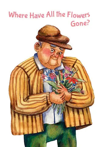 Where Have All the Flowers Gone? Greeting card - Olleke Wizarding Shop Amsterdam