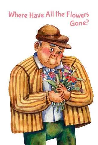 Where Have All the Flowers Gone? Greeting card - Olleke Wizarding Shop Amsterdam