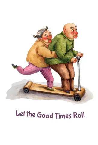 Let the Good Times Roll Greeting card - Olleke Wizarding Shop Amsterdam