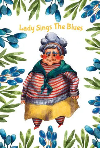 Lady Sings The Blues Greeting card - Olleke Wizarding Shop Amsterdam