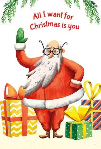 All I want for Christmas is you Greeting card - Olleke Wizarding Shop Amsterdam