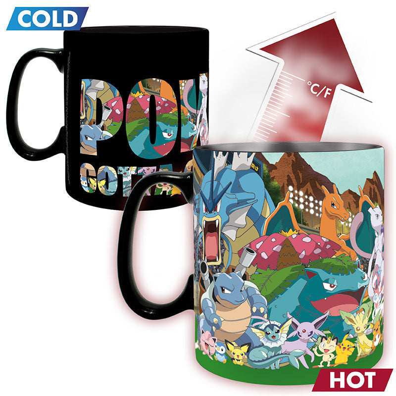 Pokémon Mug Heat Changing Gotta catch em all