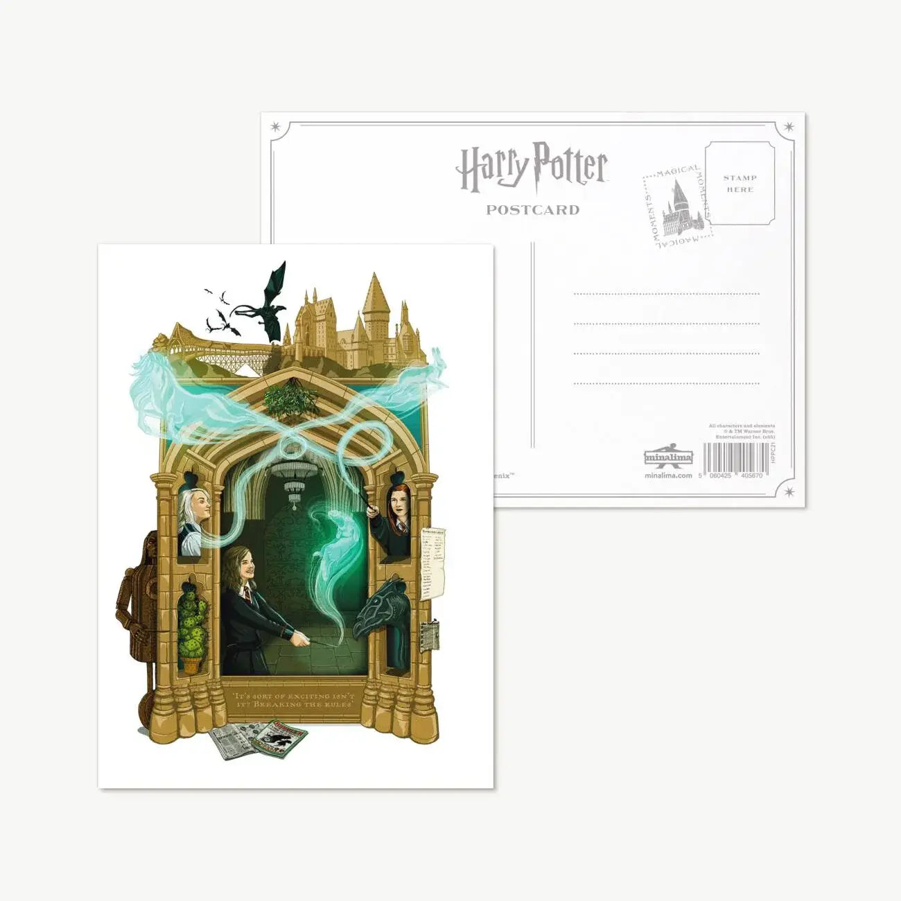 Harry Potter 'It's sort of exciting isn't it? Breaking the rules' Postcard - Olleke Wizarding Shop Amsterdam