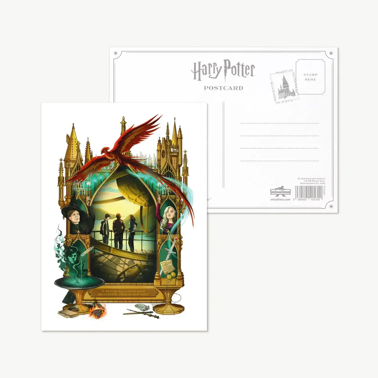 Harry Potter 'I never realised how beautiful this place was' Postcard - Olleke Wizarding Shop Amsterdam