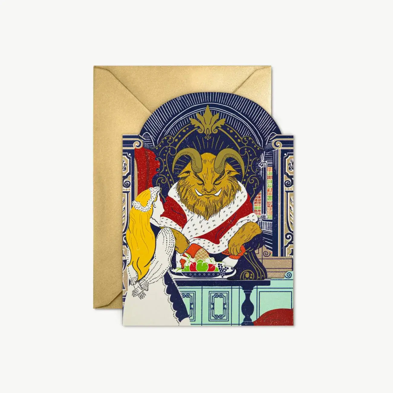 The Beauty and the Beast - The Palace of the Beast 3D Notecard - Olleke Wizarding Shop Amsterdam